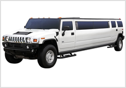 White H2 Hummer Stretch Exterior